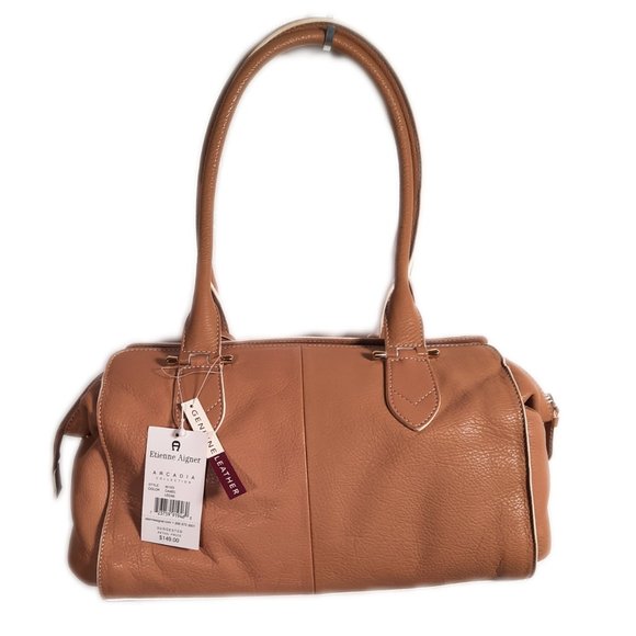 Etienne Aigner, Camel, Leather, Shoulder Bag - Picture 8 of 16